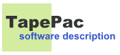 TapePac software description
